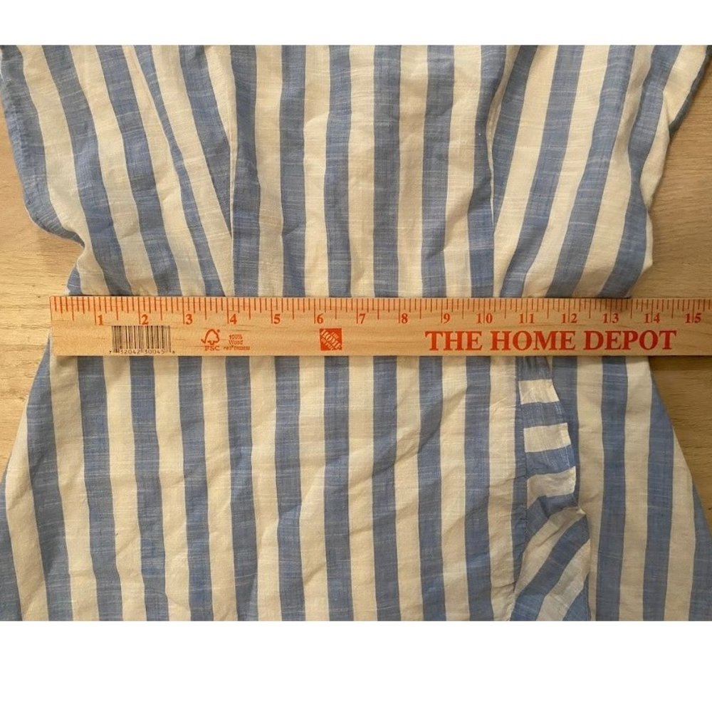 J. Crew blue & white striped dress size 0 - Picture 4 of 4